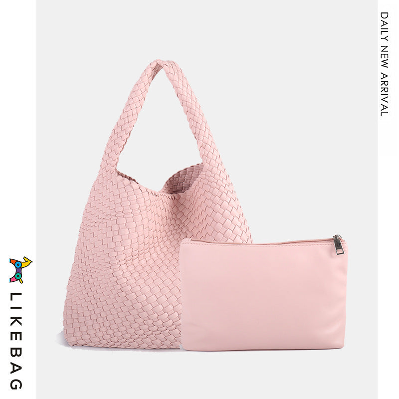 Women's Handmade Woven Fashion Trend Large Capacity Shoulder Bags