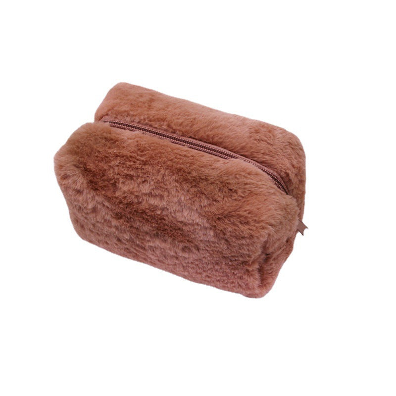 Plush Pencil Hand Candy Color Portable Cosmetic Bags