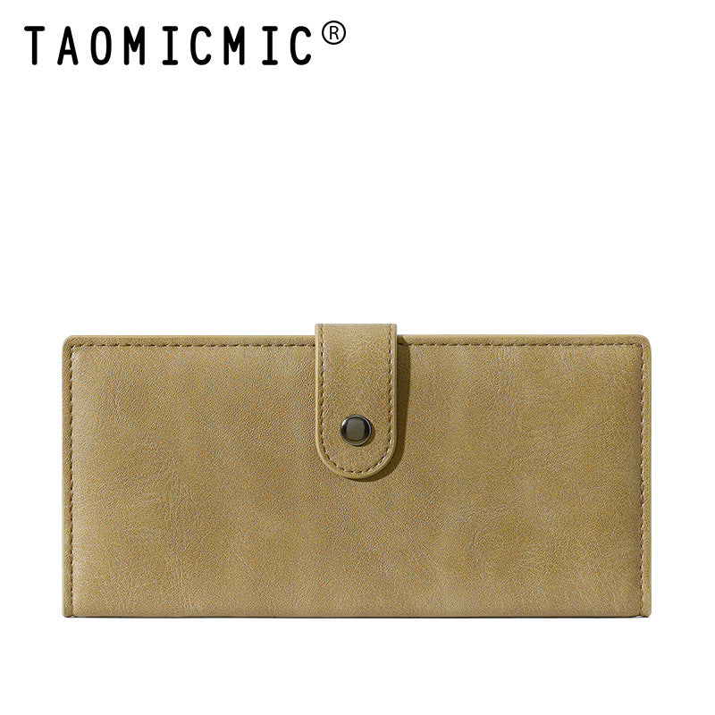 Fashion High Sense Long Simple Zipper Ladies Wallets