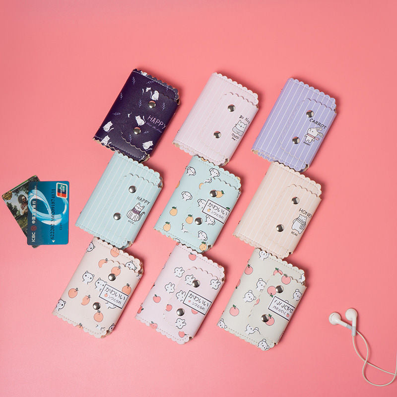 Multiple Slots Large Capacity Cute Compact Bank Card Holder