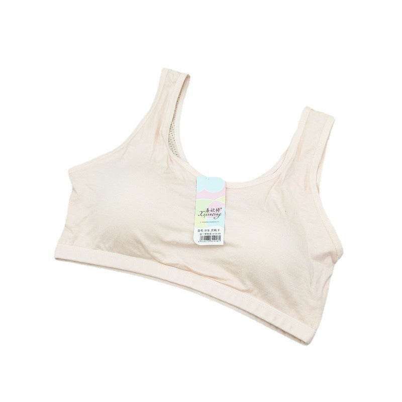 Women's Underwear Thin Junior School Vest Fixed Cup Bras