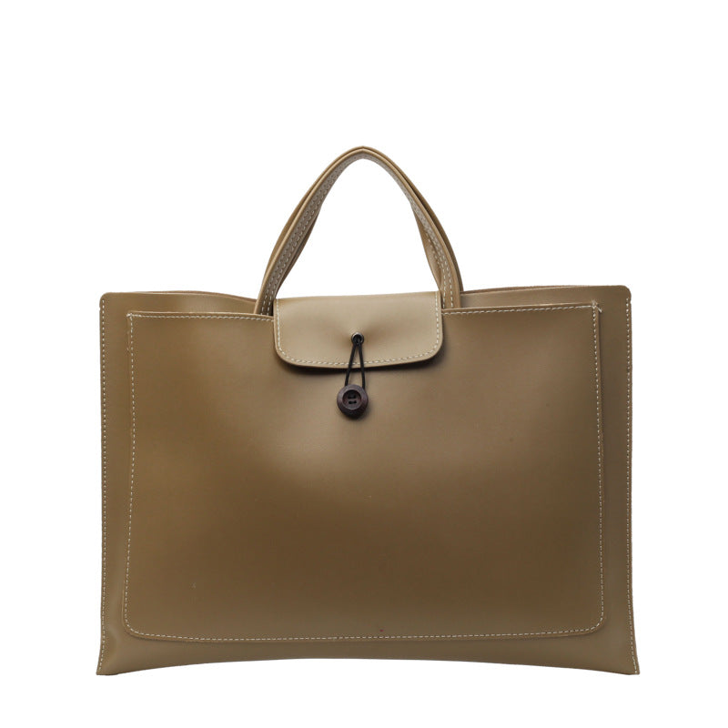 Women's Advanced Texture Portable Fashion Retro Commuter Handbags