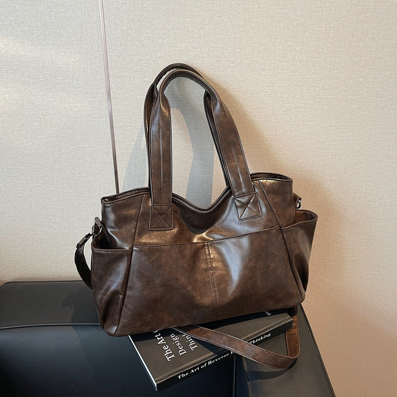 Lady Temperament Large Capacity Textured Fashion Women's Shoulder Bag