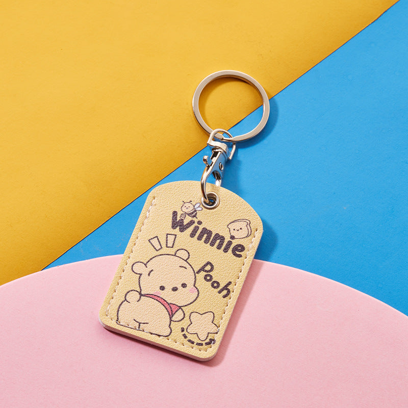 Rectangular Community Control Protective Elevator Leather Card Holder