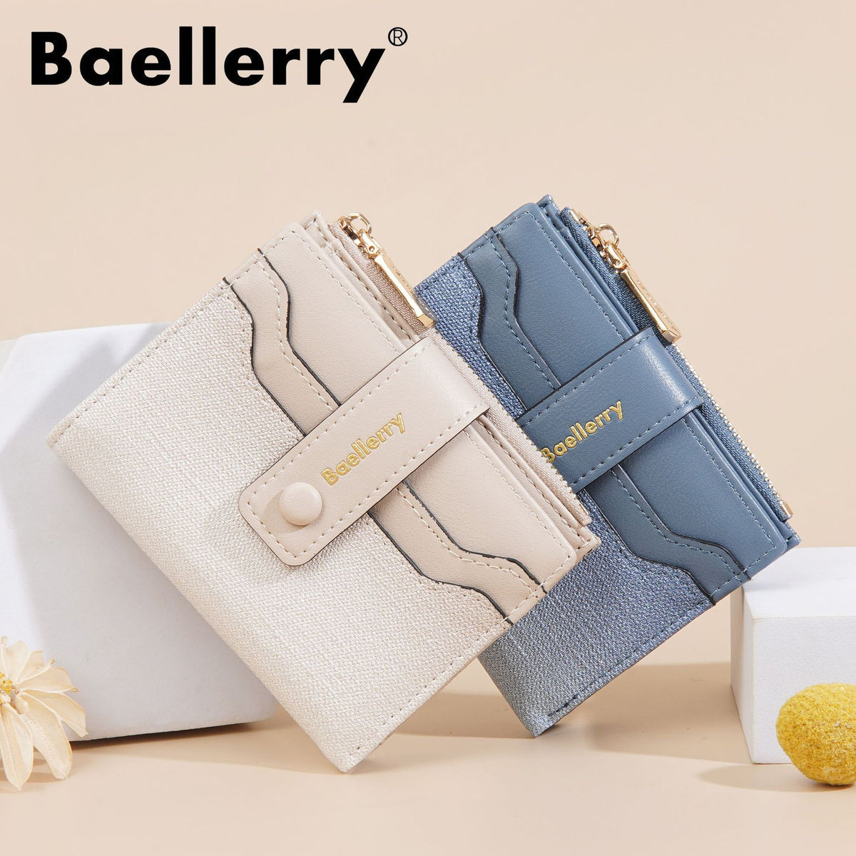 Women's High-grade Short Gradient Color Zipper Ladies Wallet
