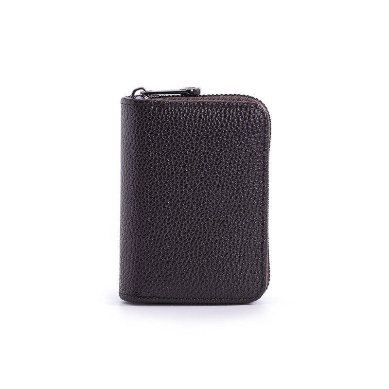 Clamp Swiping Certificate Male Short Large Card Holder