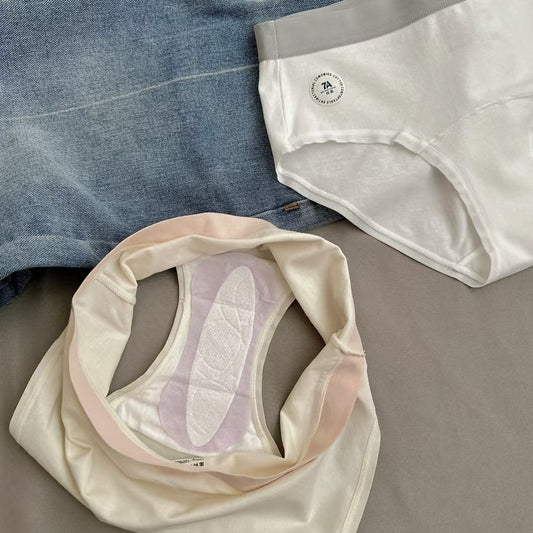 Women's Lengthened Crotch Purified Cotton Underwear Pure Panties