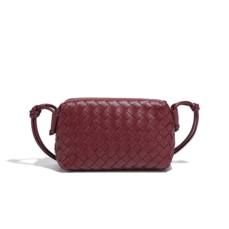 Women's Creative Hand Weaving Fashion Fashionable Boston Women's Messenger Bag