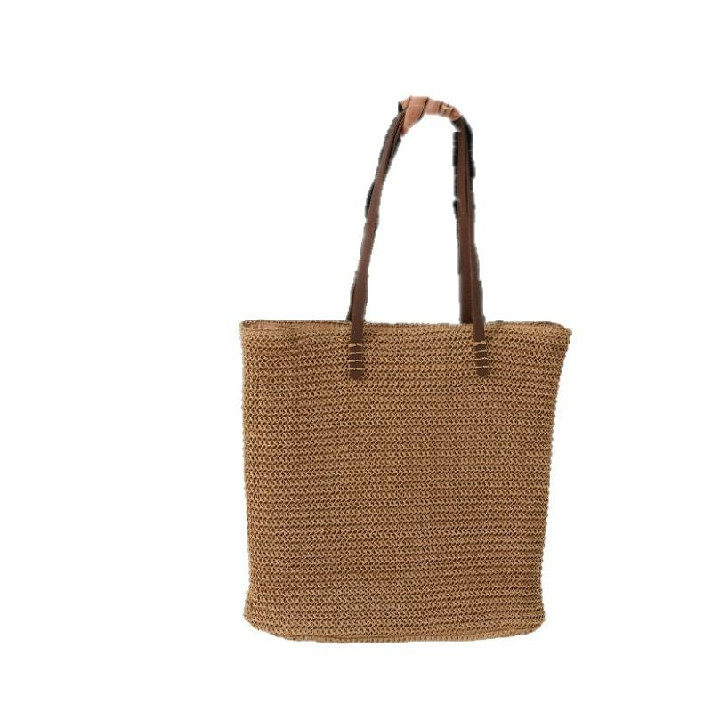 Women's Straw Woven Vacation Beach Large Capacity Women's Shoulder Bag