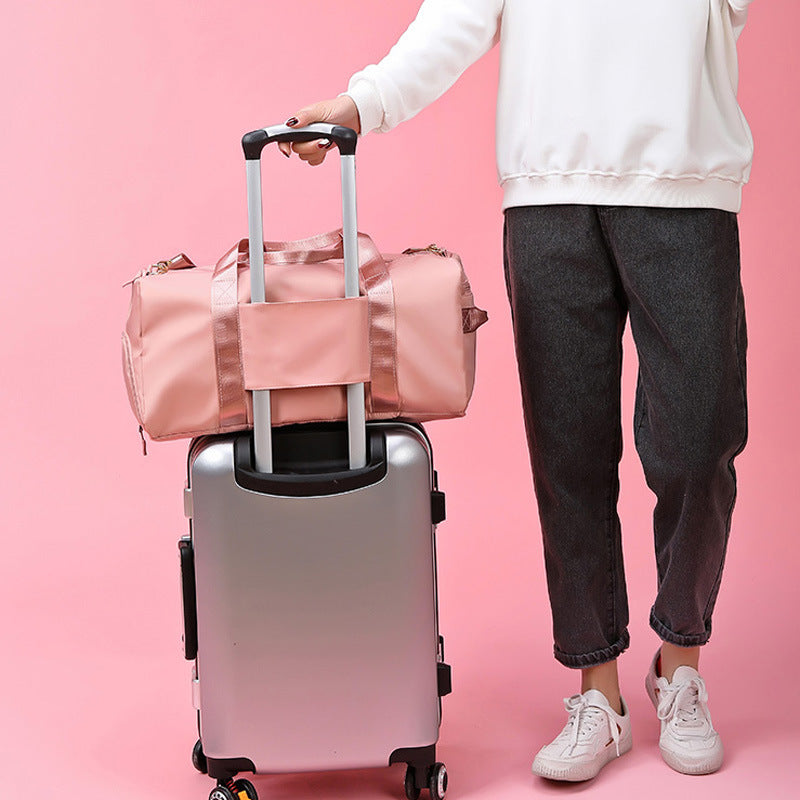 Women's Dry Wet Separation Yoga Oxford Cloth Swim Large Capacity Travel Bags