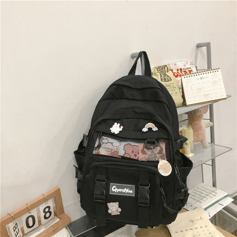 Women's Summer Unisex Korean Style College Backpacks