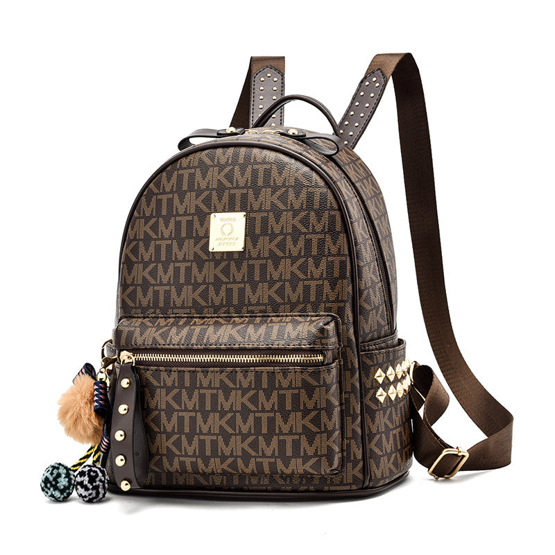 Letter Fashion Large Capacity Simple Popular Backpacks