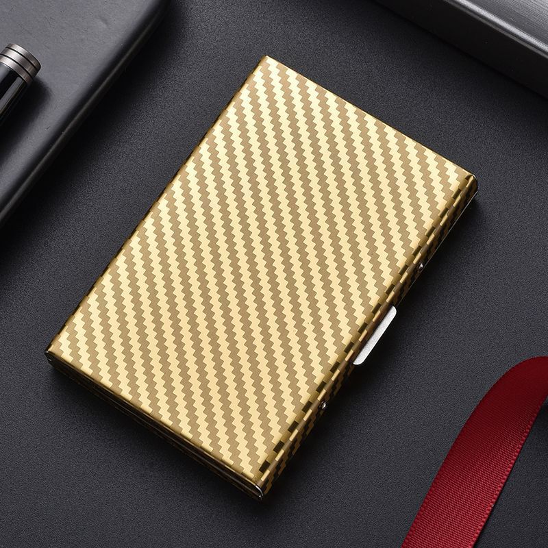 Women's & Men's & Swiping Metal Stainless Steel Box For Card Holder