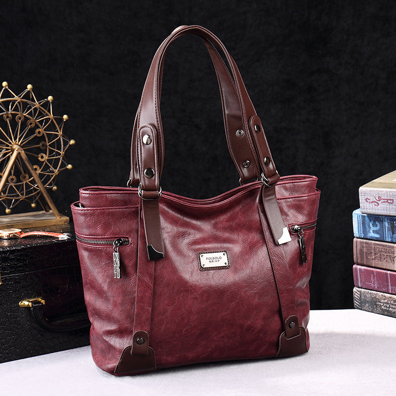 Women's Large Capacity Early Spring Simple Western Women's Messenger Bag