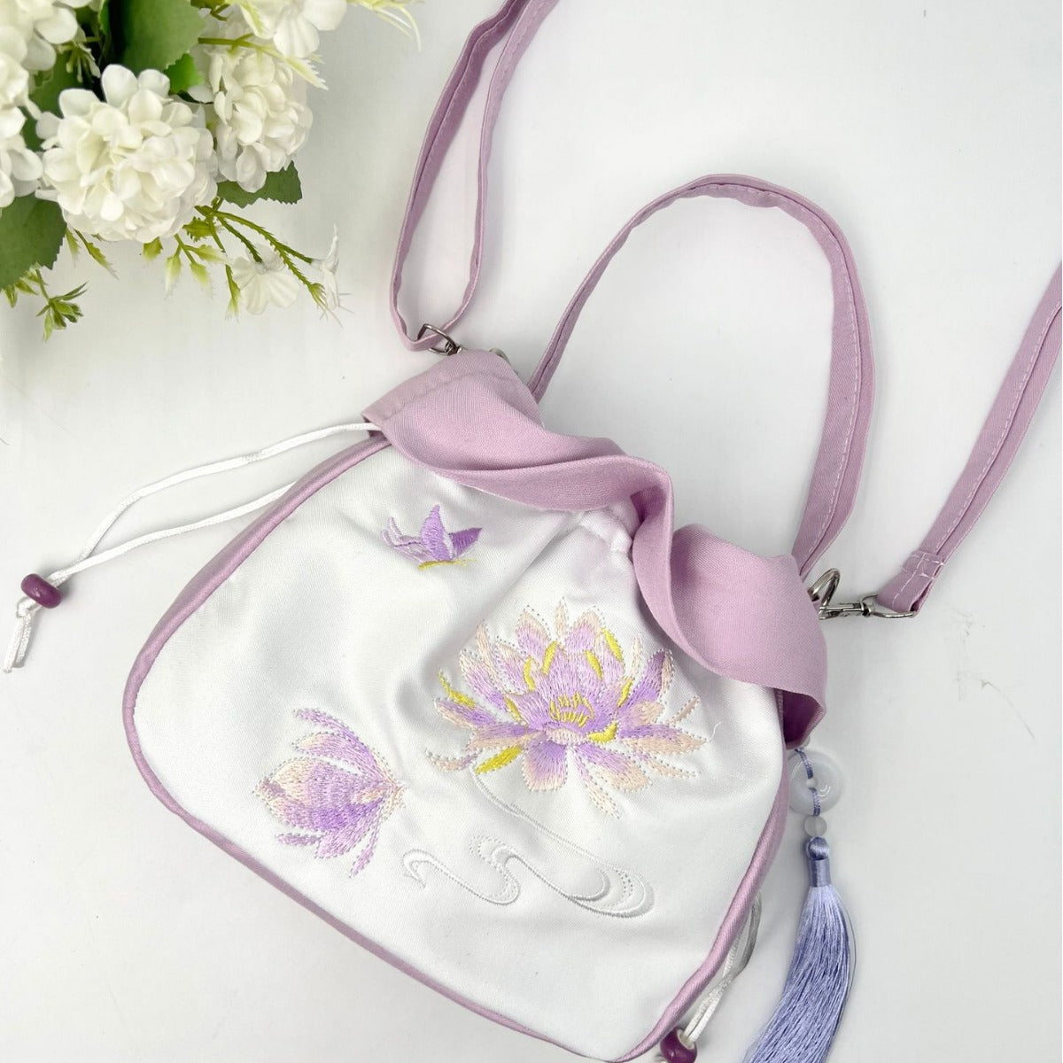 Women's Antique Tassel Embroidered Han Chinese Clothing Handbags