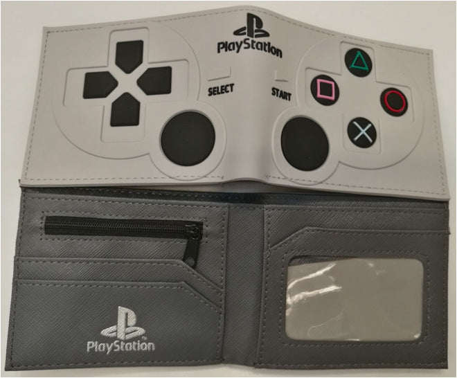 Men's Unique Cool Short Gray Bifold Coin Purses