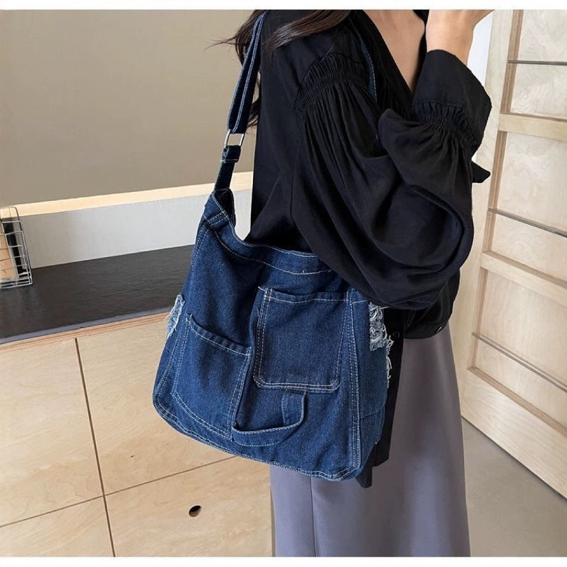 Casual Attractive Denim Versatile Commuter Tuition Bags