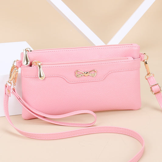 Women's Fashion Pouches Korean Versatile Simple Mobile Crossbody Bags