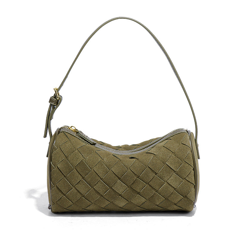 Women's Frosted Suede Woven Cylinder For Today Popular Bags