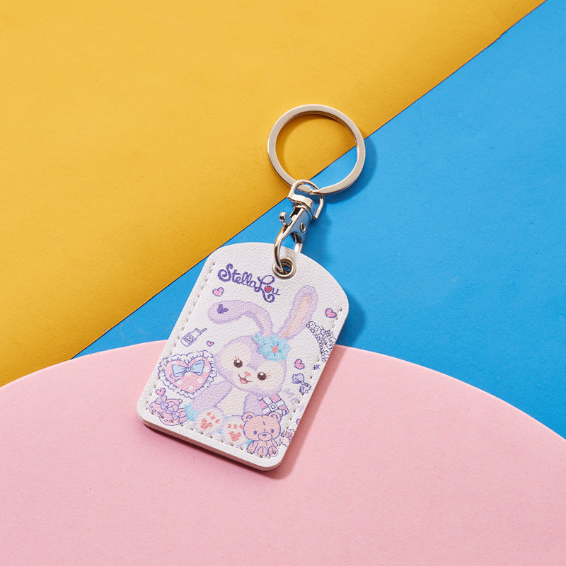 Rectangular Community Control Protective Elevator Leather Card Holder