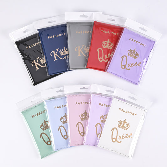 Plain Skin Feeling Passport Cover Ticket Card Holder