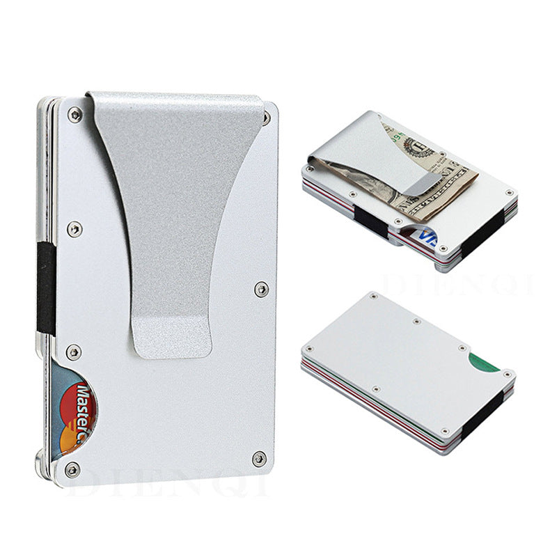 Aluminum Alloy Dollar Metal Credit Cassette Men's Wallet