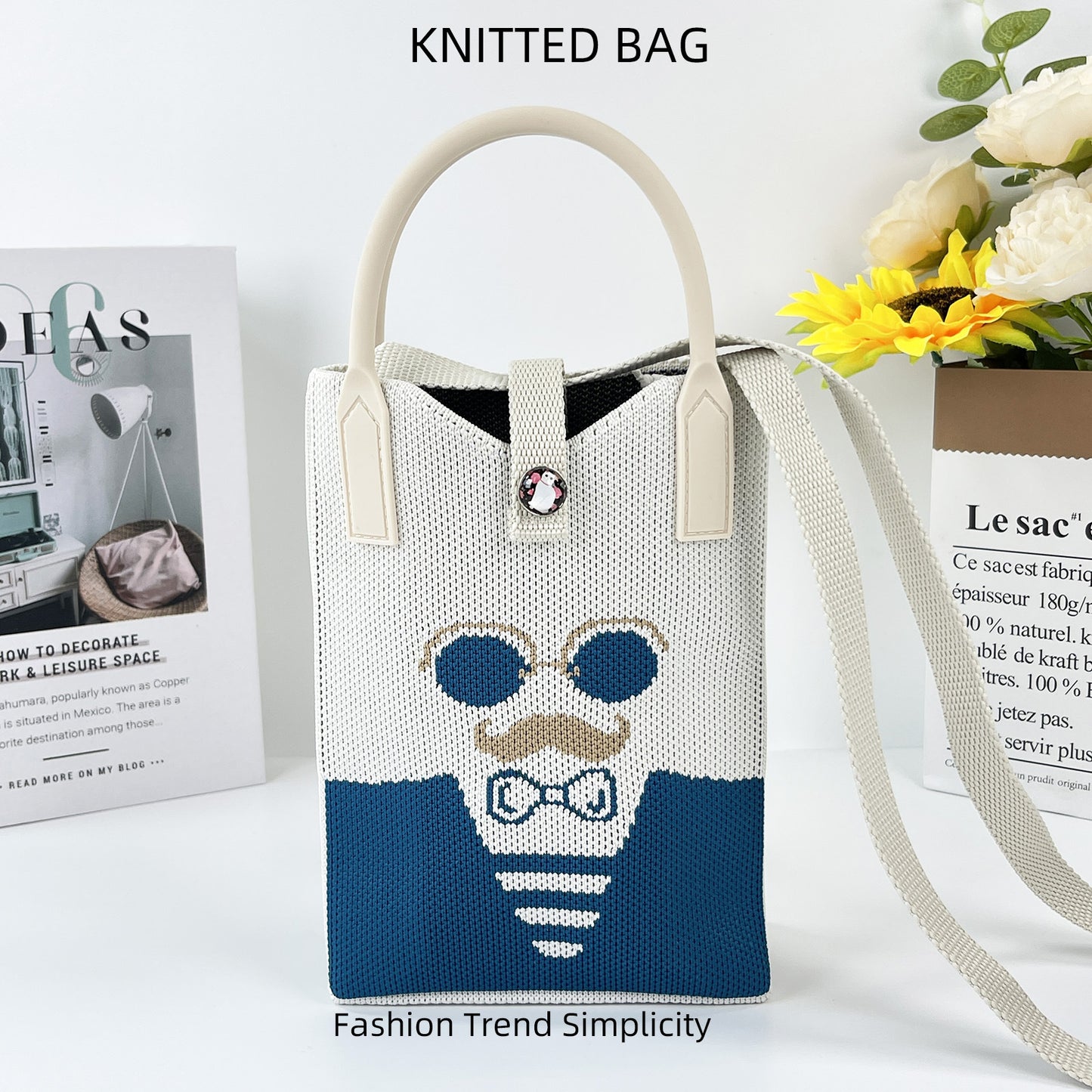 Pretty Knitted Mobile Mason Korean Mini Bags