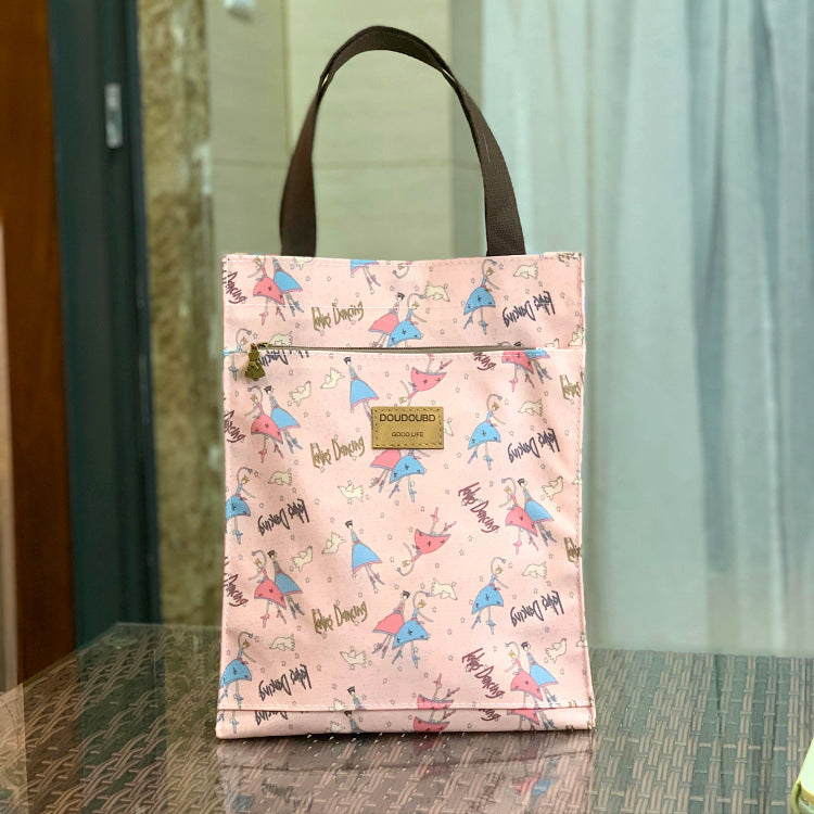 Running Volume Korean Style Waterproof Lunch Box Portable Handbags