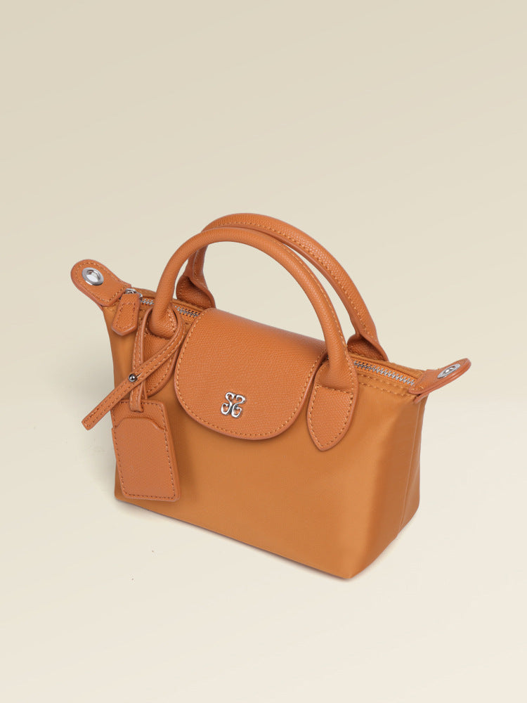 Women's French Style Mini Fashion Simple Dumpling Nylon Handbags
