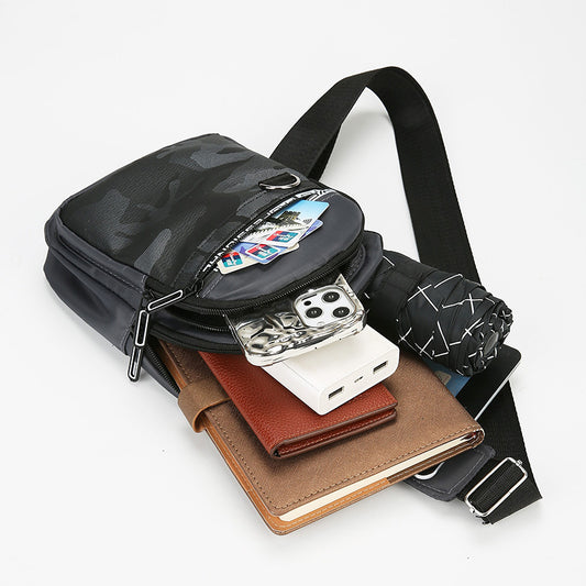 Men's Beautiful Riding Mobile Fashion Camouflage Men's Chest Bags