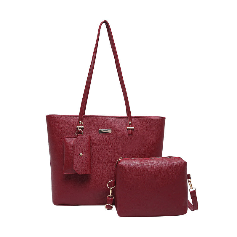 Women's Two-piece Large Capacity Fashion Texture Leisure Commute Women's Shoulder Bag