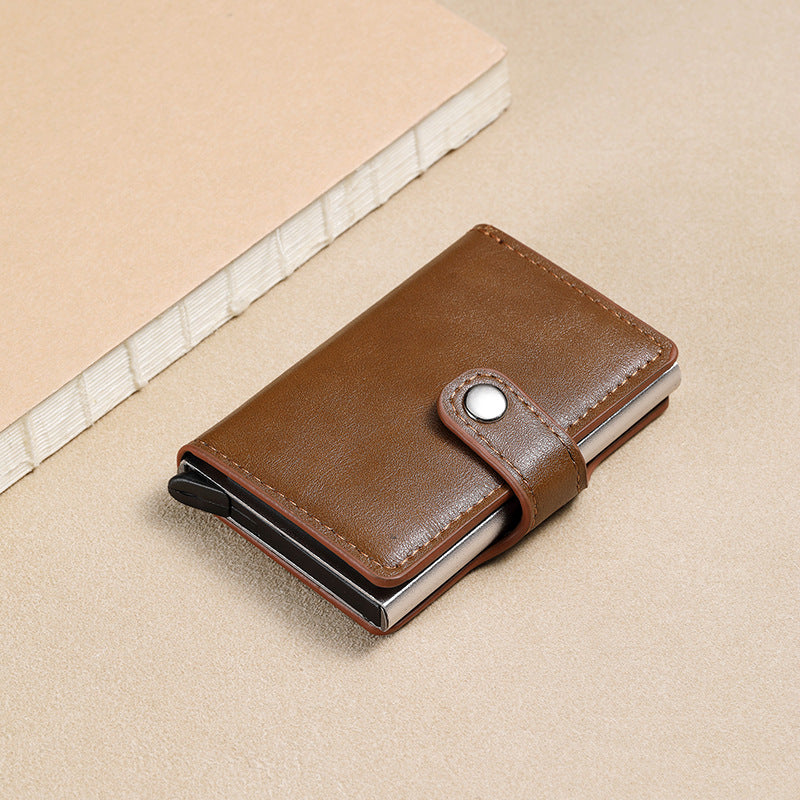 Women's & Men's & Metal Automatic Pop-up Cassette Good-looking Card Holder