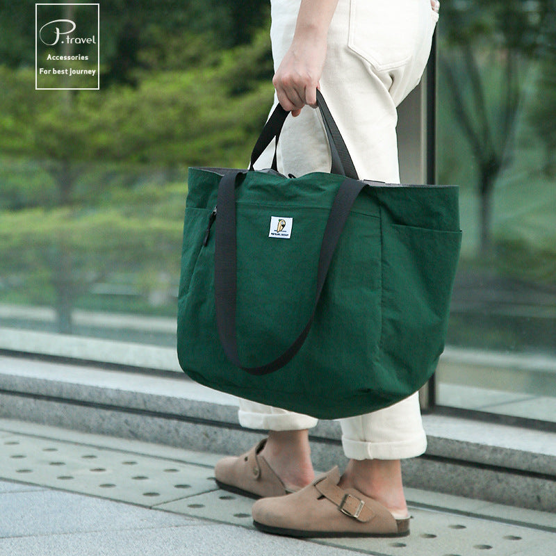 Double-sided Nylon Folding Fashionable Large Capacity Travel Bags