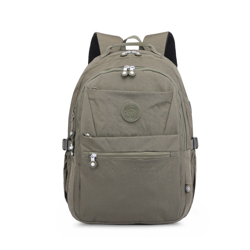 Soft Surface Zipper Neutral Interlayer Computer Backpacks