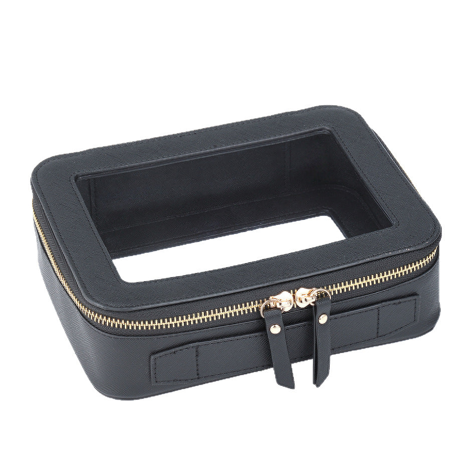 Transparent Portable Cosmetics Storage Box Waterproof Makeup Bag
