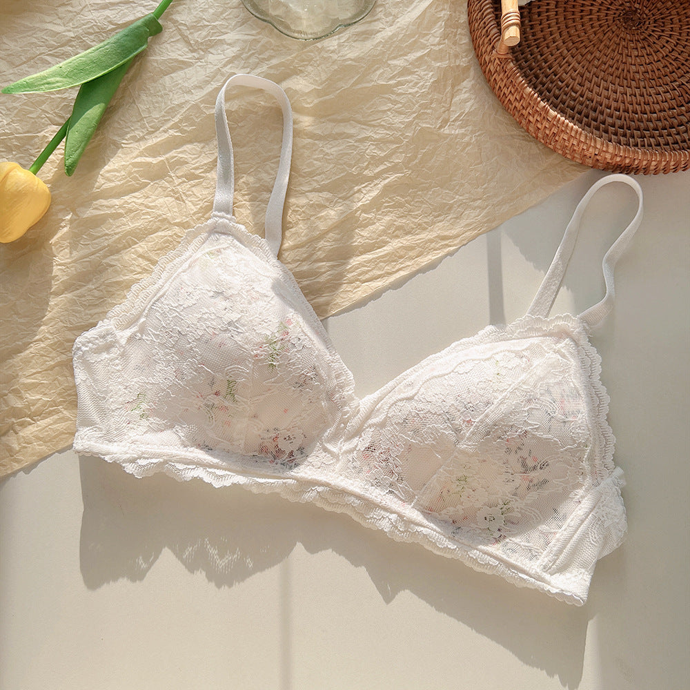 Cup Underwear Small Chest Gathered Without Steel Ring Everyday Bras
