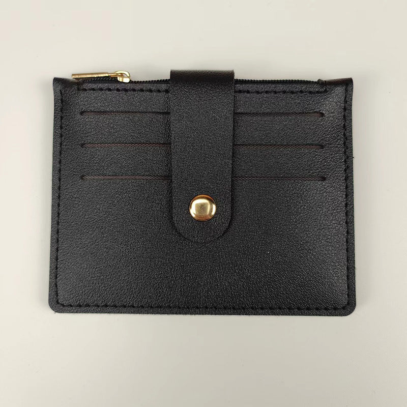 Classy Short Certificate With Zipper Hasp Coin Purses