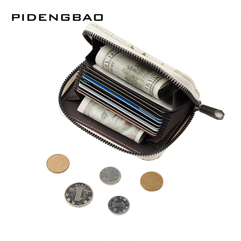 Cute Simple Stroke Cat File Multiple Slots Large Card Holder