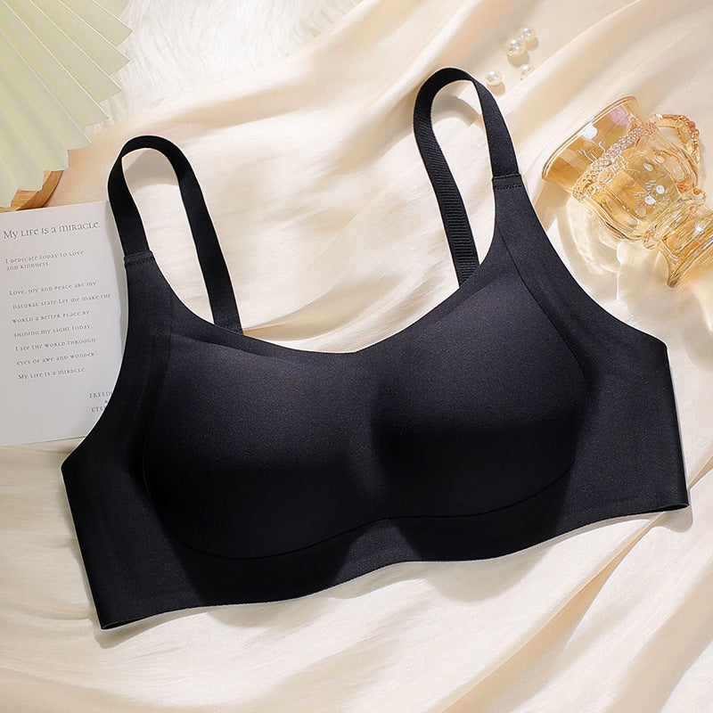 Women's Push Up Large Integrated Fixed Cup Breast Holding Bras