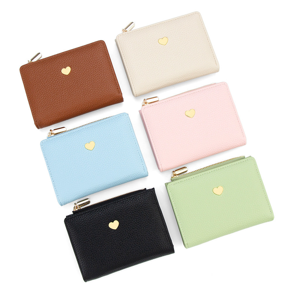 Women's Short Love Cute Lychee Pattern 2 Coin Purses