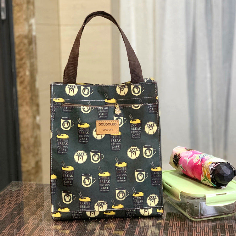 Running Volume Korean Style Waterproof Lunch Box Portable Handbags