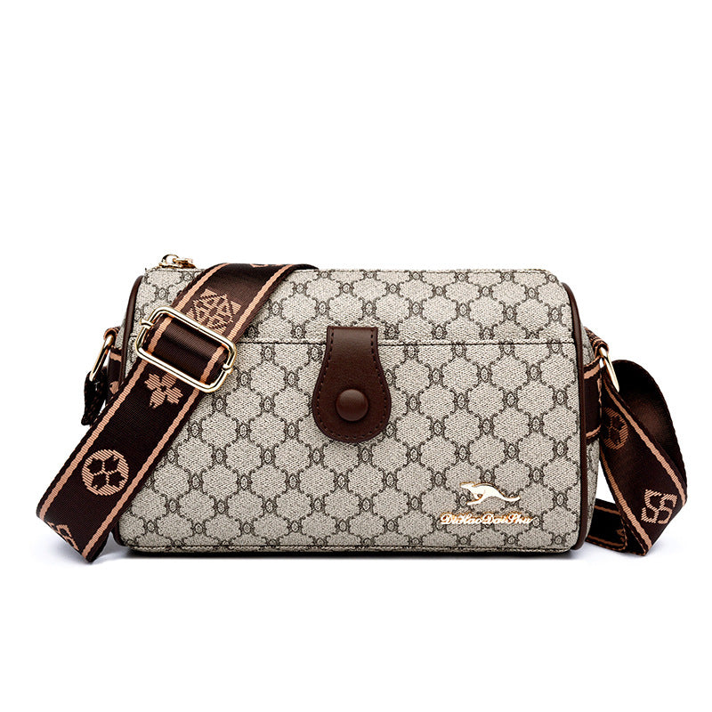 Kangaroo Female Mother Pillow Broadband Soft Leather Women's Messenger Bag