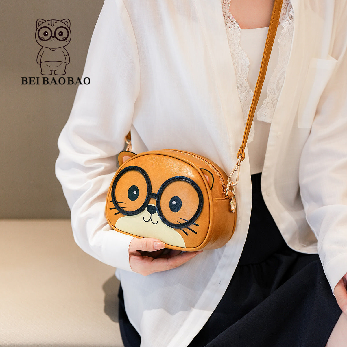 Popular Cartoon Design Cat Simple Fashion Backpacks
