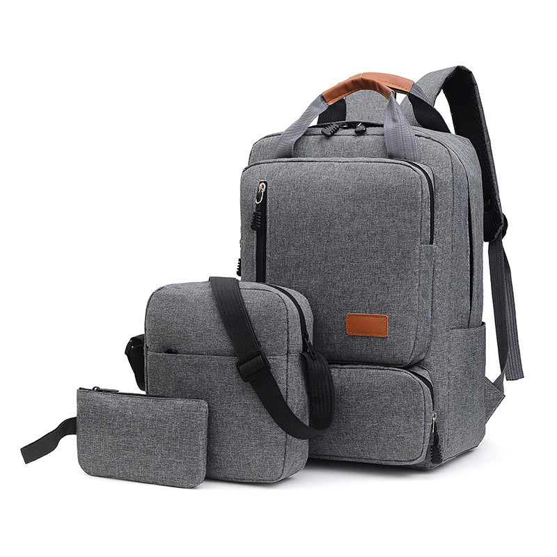 Three-piece Large Capacity Oxford Cloth Computer Burden Backpacks