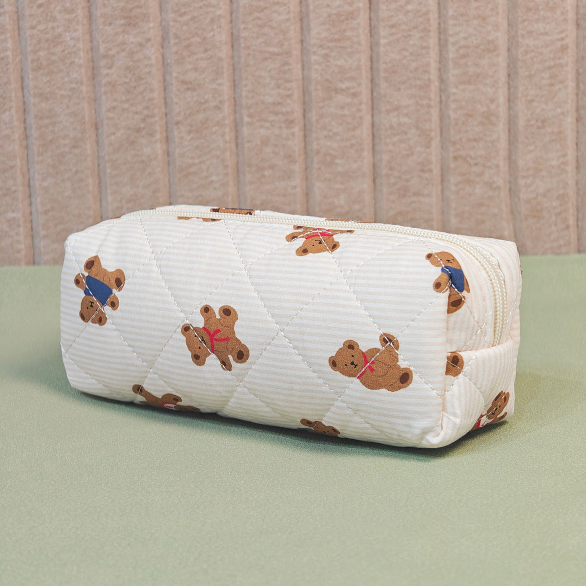 Wind Large Capacity Fabric Bow Printing Buggy Minority Simple Stationery Bags