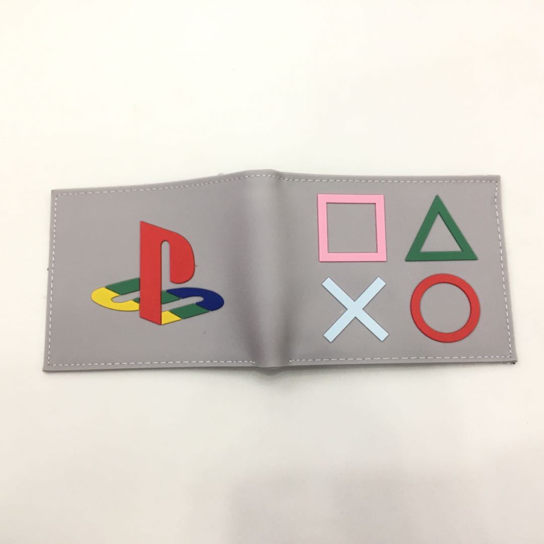 Men's Unique Cool Short Gray Bifold Coin Purses