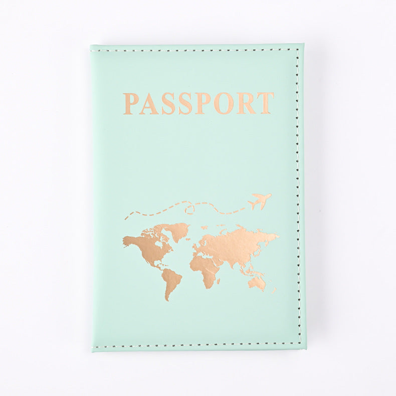Plain Skin Feeling Passport Cover Ticket Card Holder