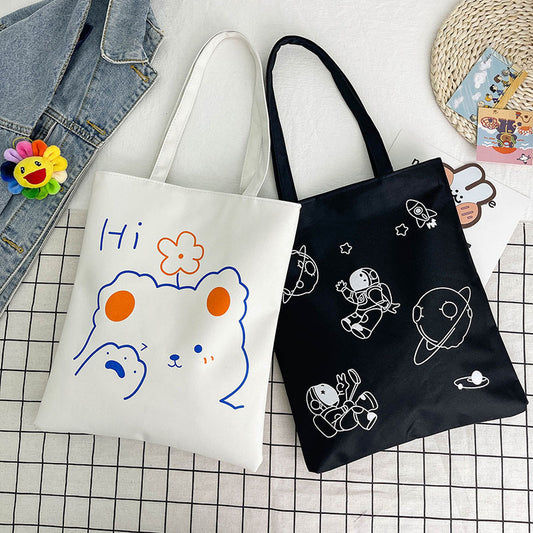 Women's Korean Style Large Capacity Canvas Winter Bags