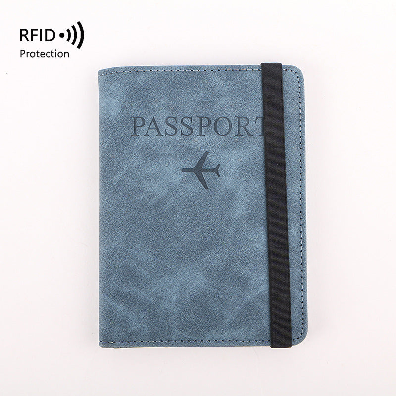 Passport Simple Multifunctional Abroad Leather Cover Card Holder