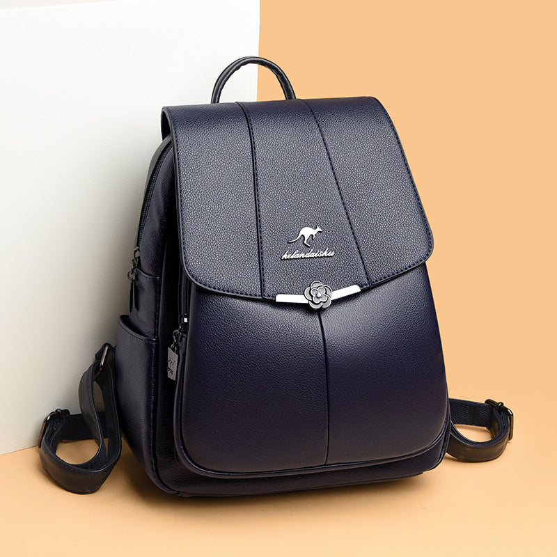 Women's Large Capacity Simple Soft Leather Mom Bags